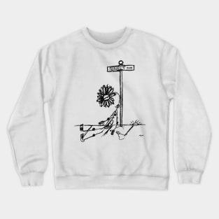 Thirsty Doodle Black Crewneck Sweatshirt